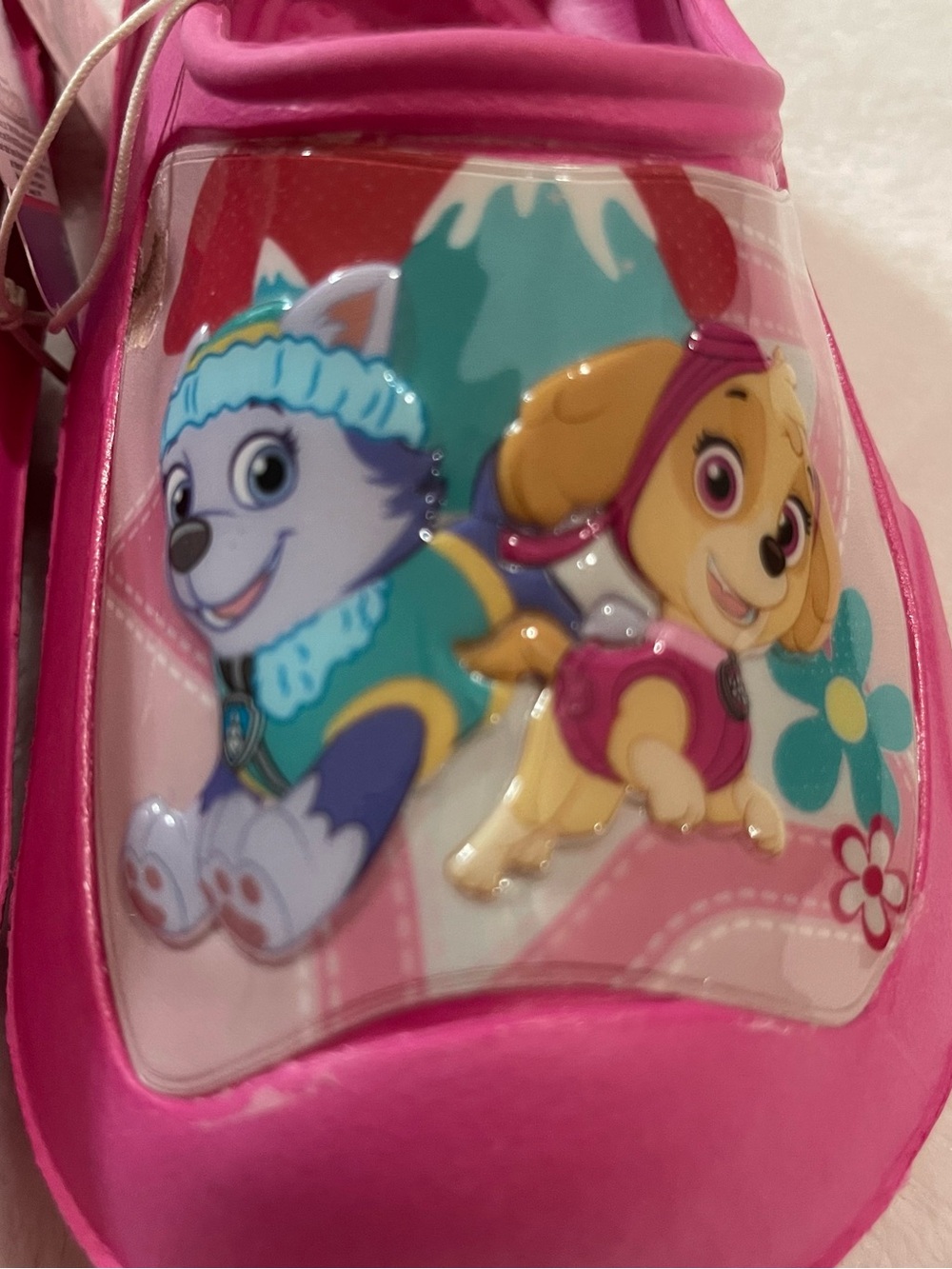 Paw Patrol Clogs Hot Pink Kids Slide with Character Tag FLAW